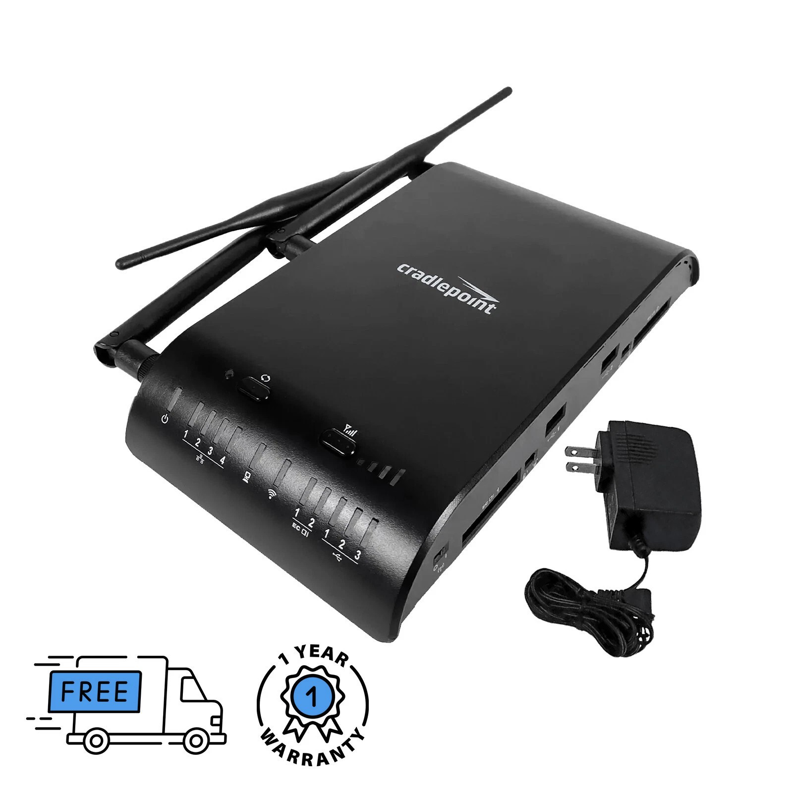 ♻️Cradlepoint♻️MBR1400 V2 Wireless Router Wi-Fi MBR1400 w/ Adapter and Antennas
