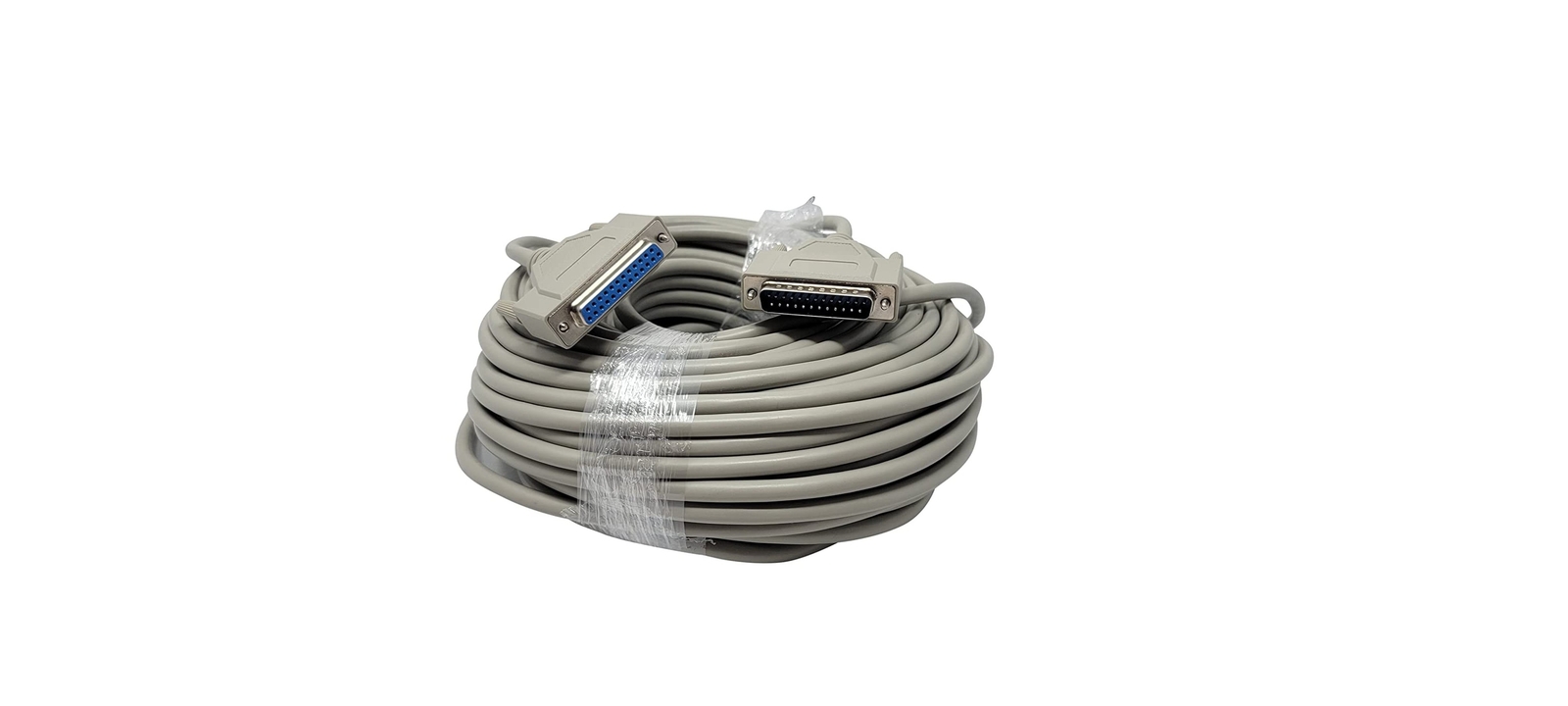 100 Foot DB25 25 Pin Serial Port Cable Male/Female RS232