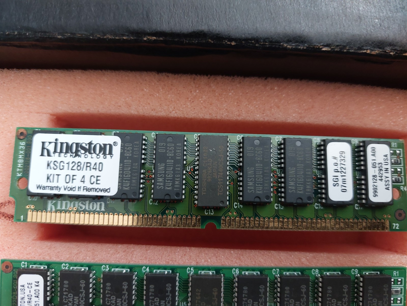 VINTAGE SGI MEMORY 128MB KIT Kingston KSG128/R40-CE WORKING