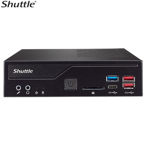 Shuttle DH670 Slim Mini PC 1L Barebone-Support Intel 12th Gen, 2x DDR4, 2.5' ...