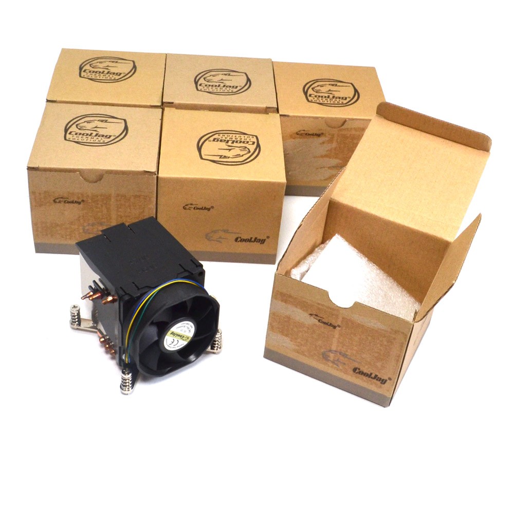 (Lot of 6) NEW CoolJag JYC5704A-D Socket 775 CPU Cooler Heat Sink ITO-DQ 12VDC