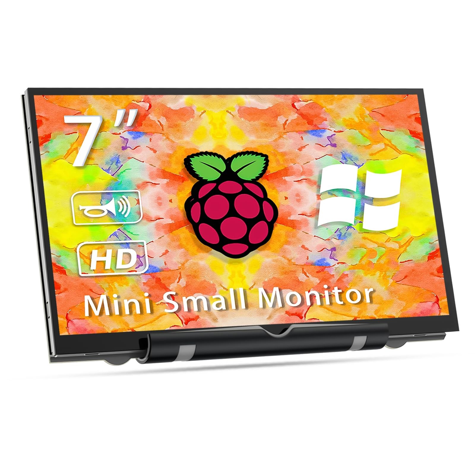 7'' Raspberry Pi Display,800x480 HDMI Mini Small Monitor with Dual-Speaker,LC...