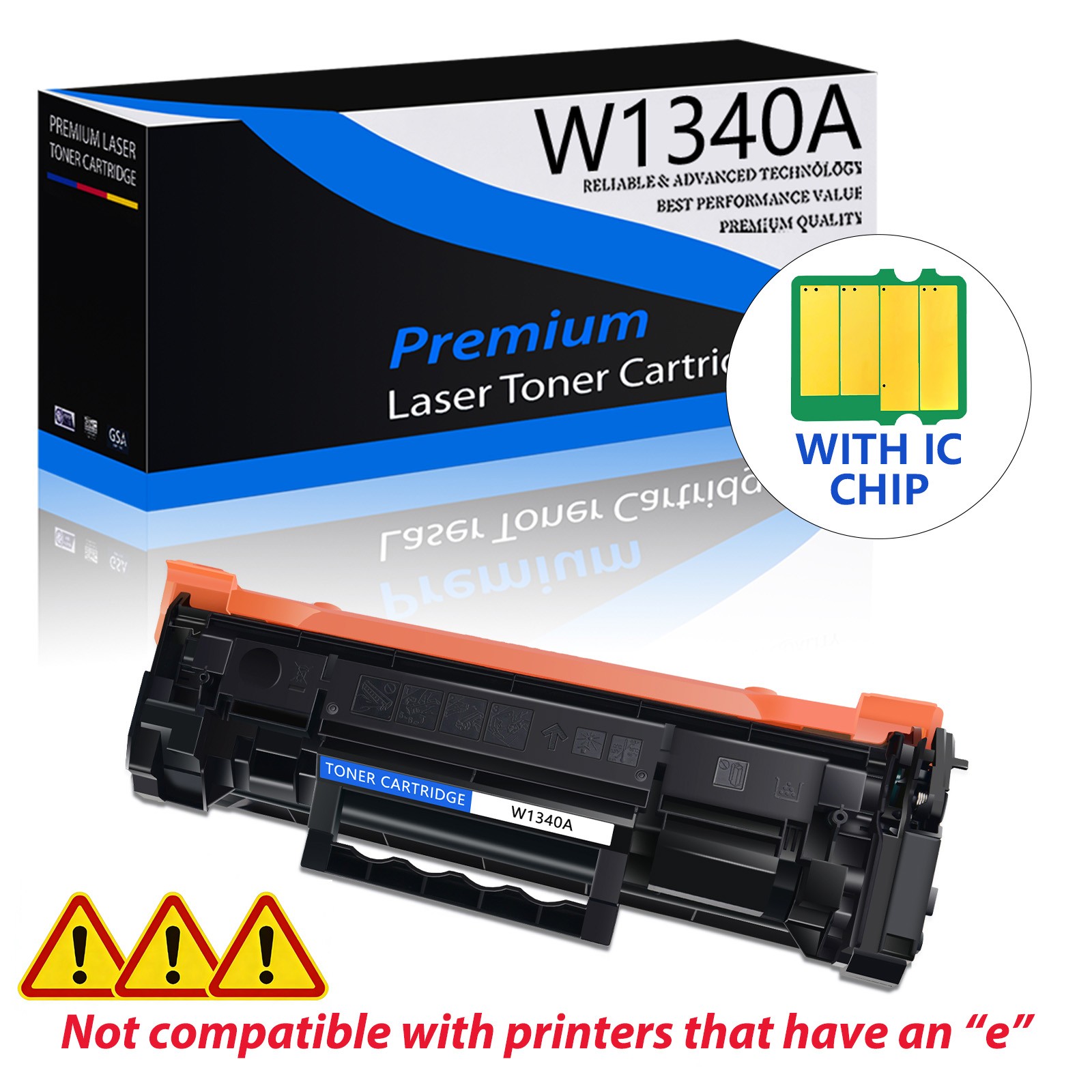 1PK Greencycle Compatible Toner Cartridge with Chip for HP 134A W1340A M234sdw