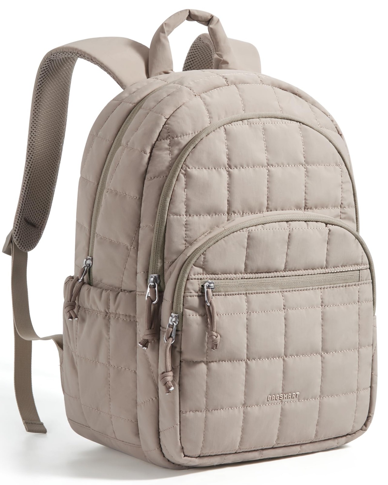 BAGSMART College Laptop Backpack, Travel Backpack Standard 15.6 Inch, Camel