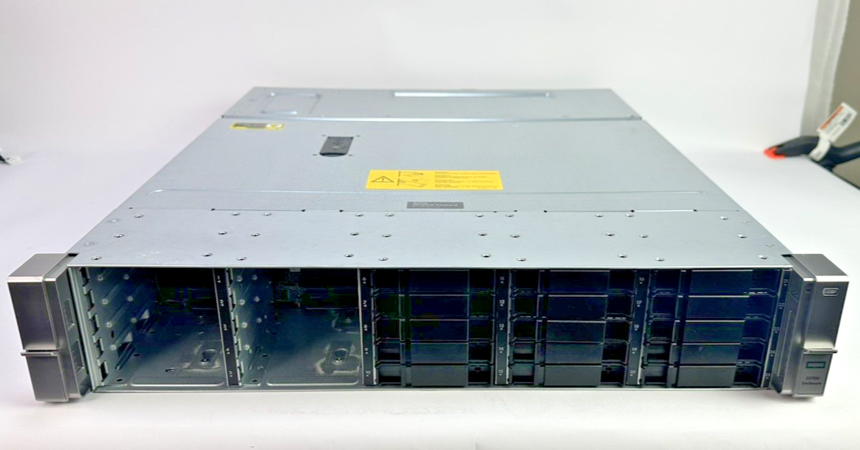 HPE D3700 25SFF Enclosure Gen9 Gen10 25x SFF Disk Drive Shelf QW967A 2xPSU 2x IO