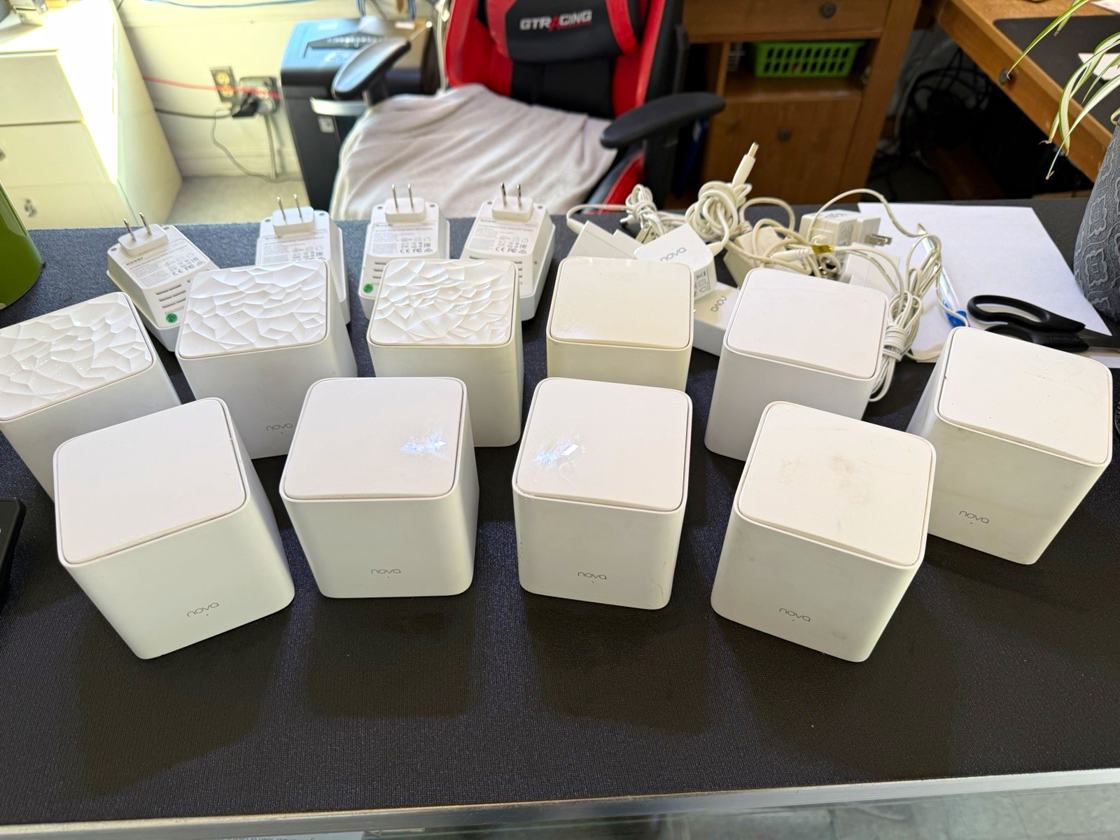 Lot of 10 Tenda AC1200 Dual-Band Mesh WiFi Router System and 4 Extenders