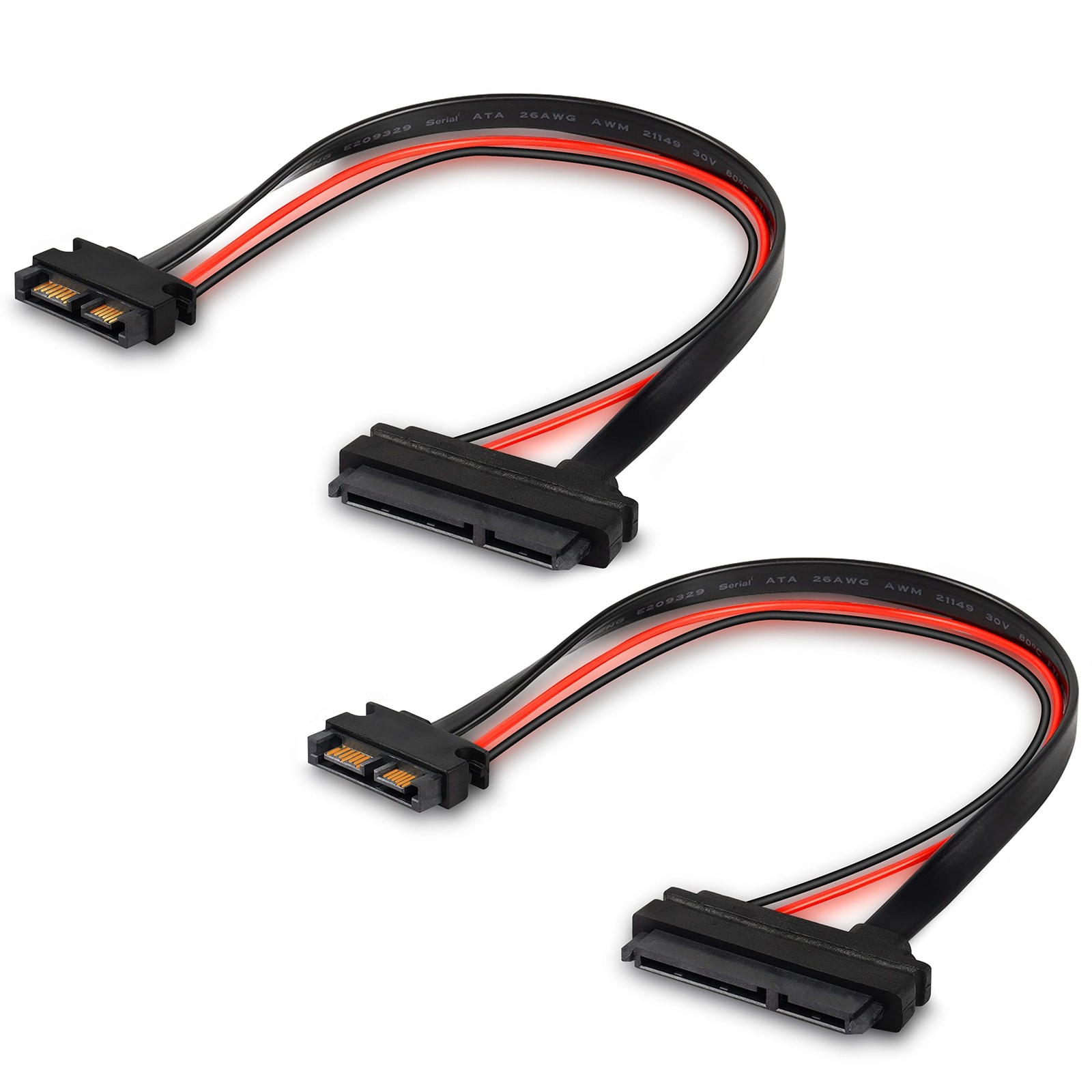 Slimline SATA 13 to 22 Pin Adapter, 2.5" HDD/SSD/Laptop CDROM Connector  2PCS...
