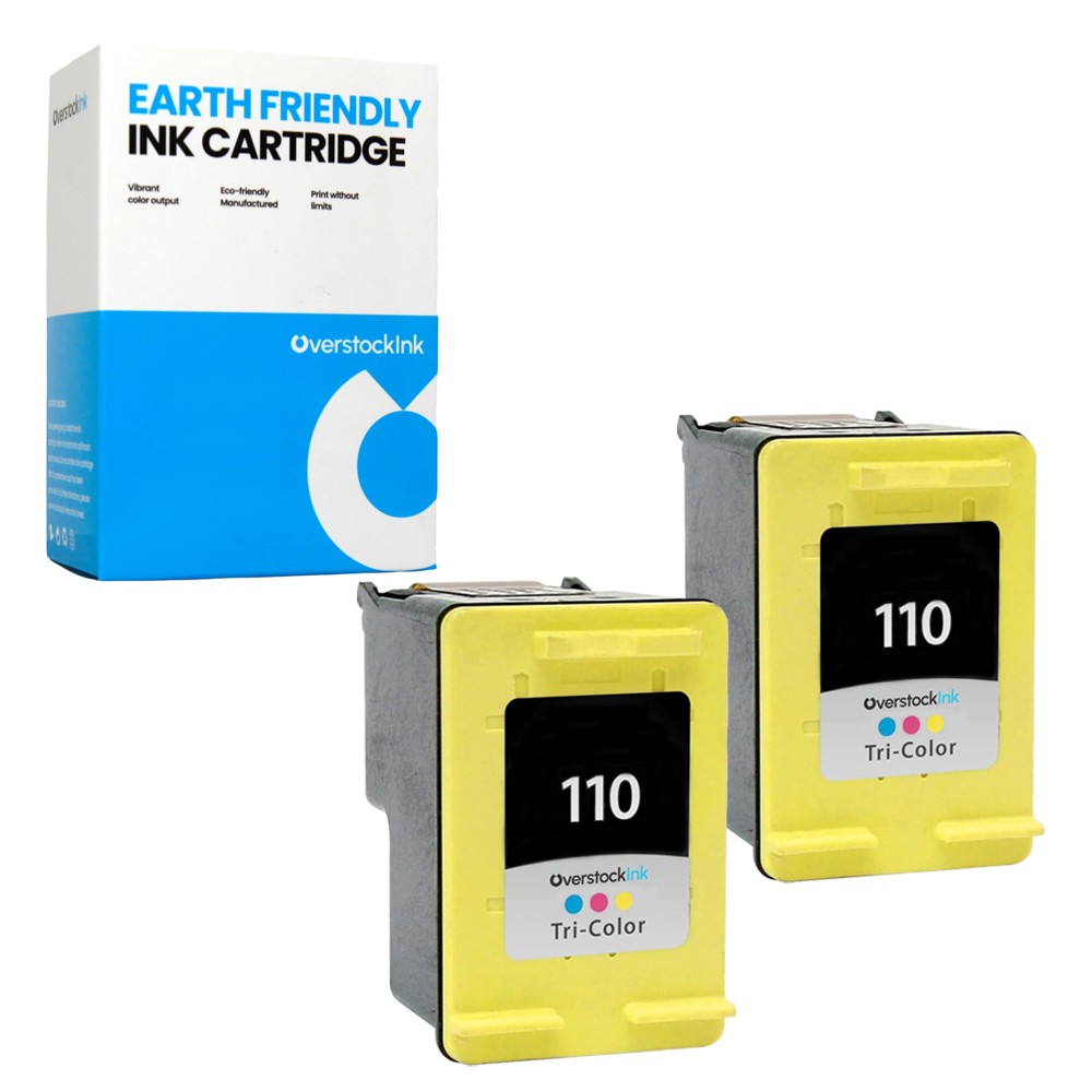 2-Pack Compatible OSI 110 Ink Cartridges for HP PhotoSmart A436 A440 A441 A442