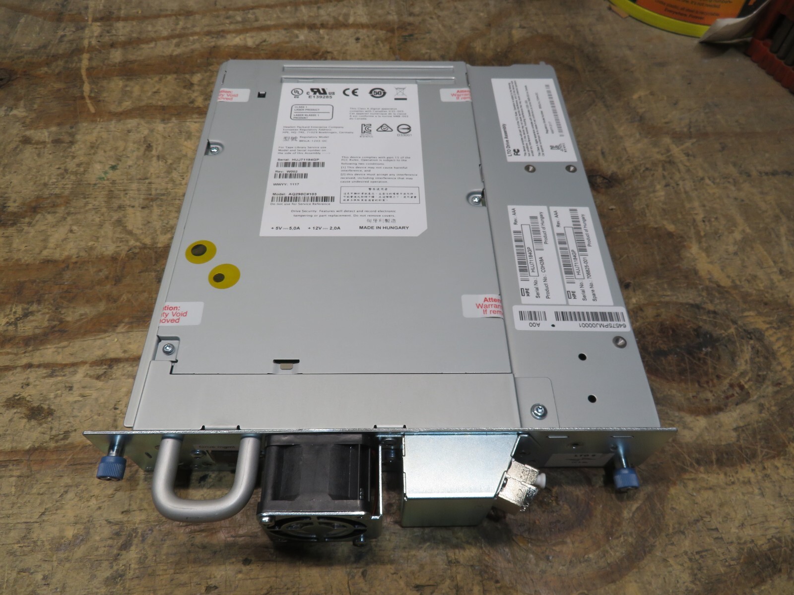 HP C0H28A 706825-001 LTO6 FC Tape Drive AQ298C#103 G2 MSL2024 MSL4048