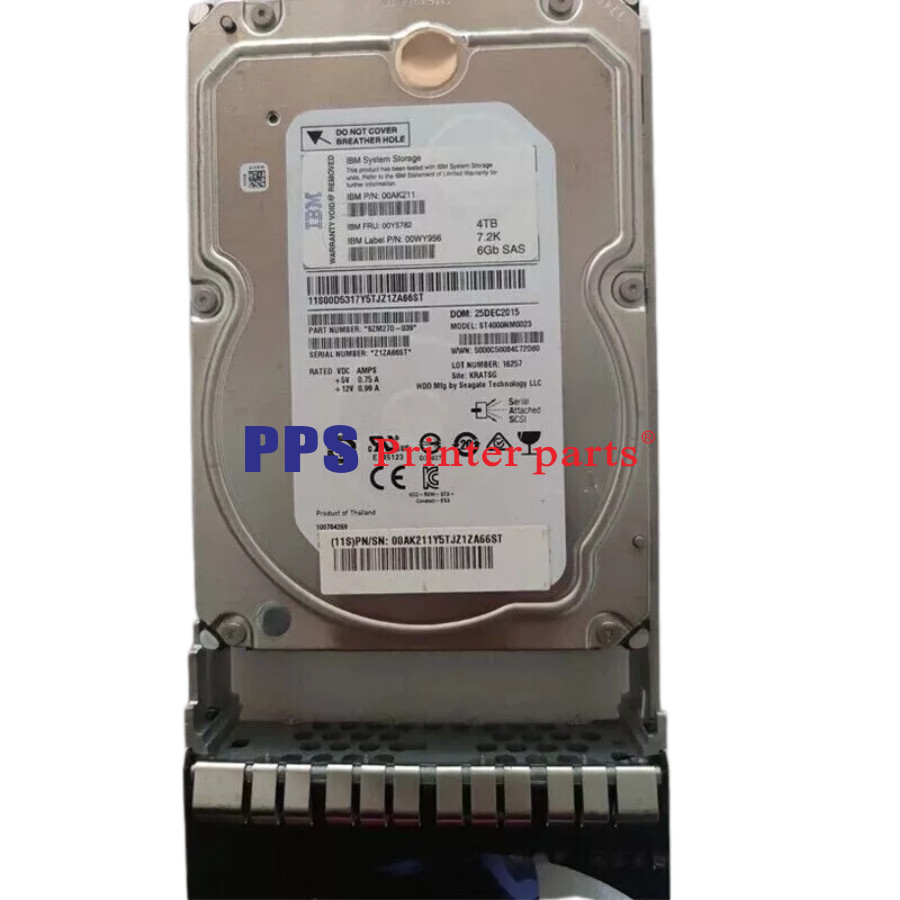 IBM 00Y5782 00AK211 00WY955 4TB SAS 3.5 7.2K 6G Storwize AC32 V5000 Hard Drive