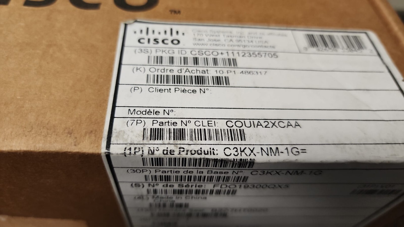 NEW Cisco C3KX-NM-1G 4-Port 1Gb Network Module for 3750x/3560x Delivery 2-7 days