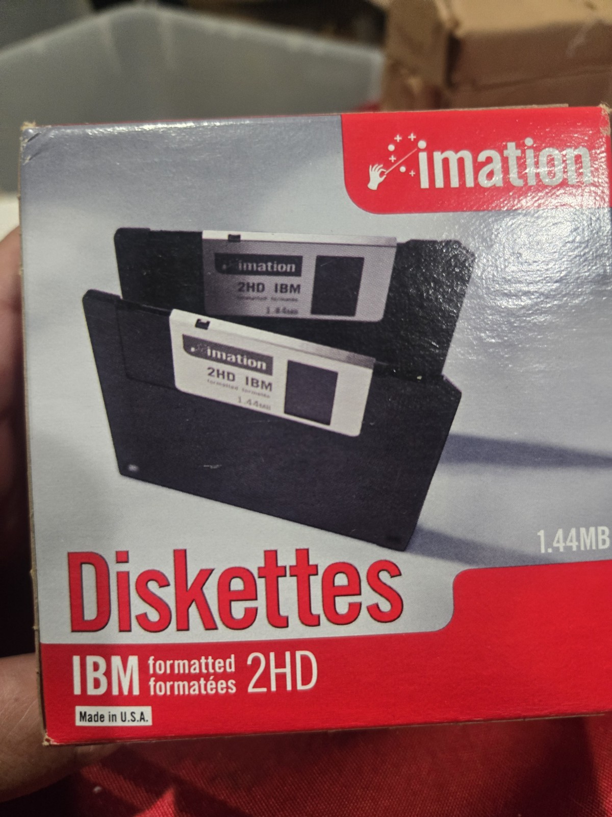 Sealed Imation 3.5" 1.44MB 2HD Floppy Disks IBM Formatted DS HD Made in USA