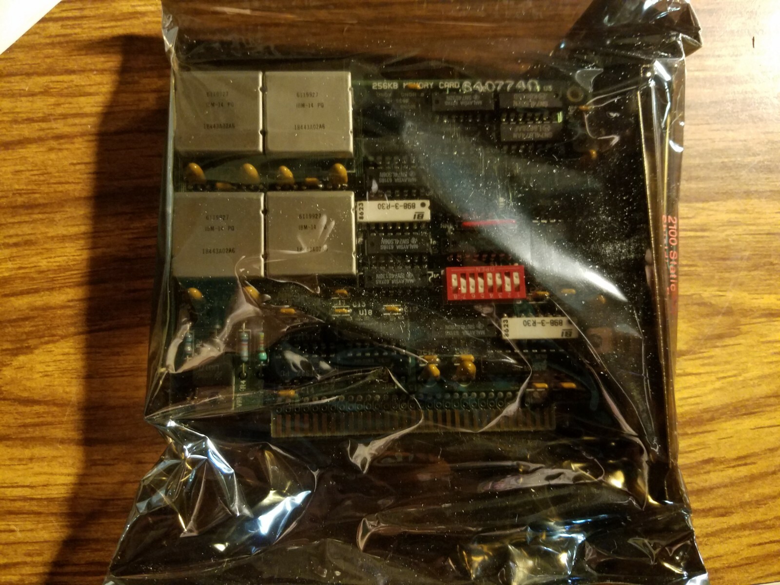 VERY RARE IBM 256KB Short Memory Expansion Card  # 6407740 p n 1501209 id 90