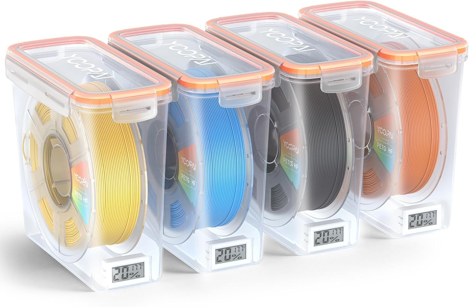 YOOPAI Pro Filament Storage Box with Temperature & Humidity Monitor, Airtight Fi