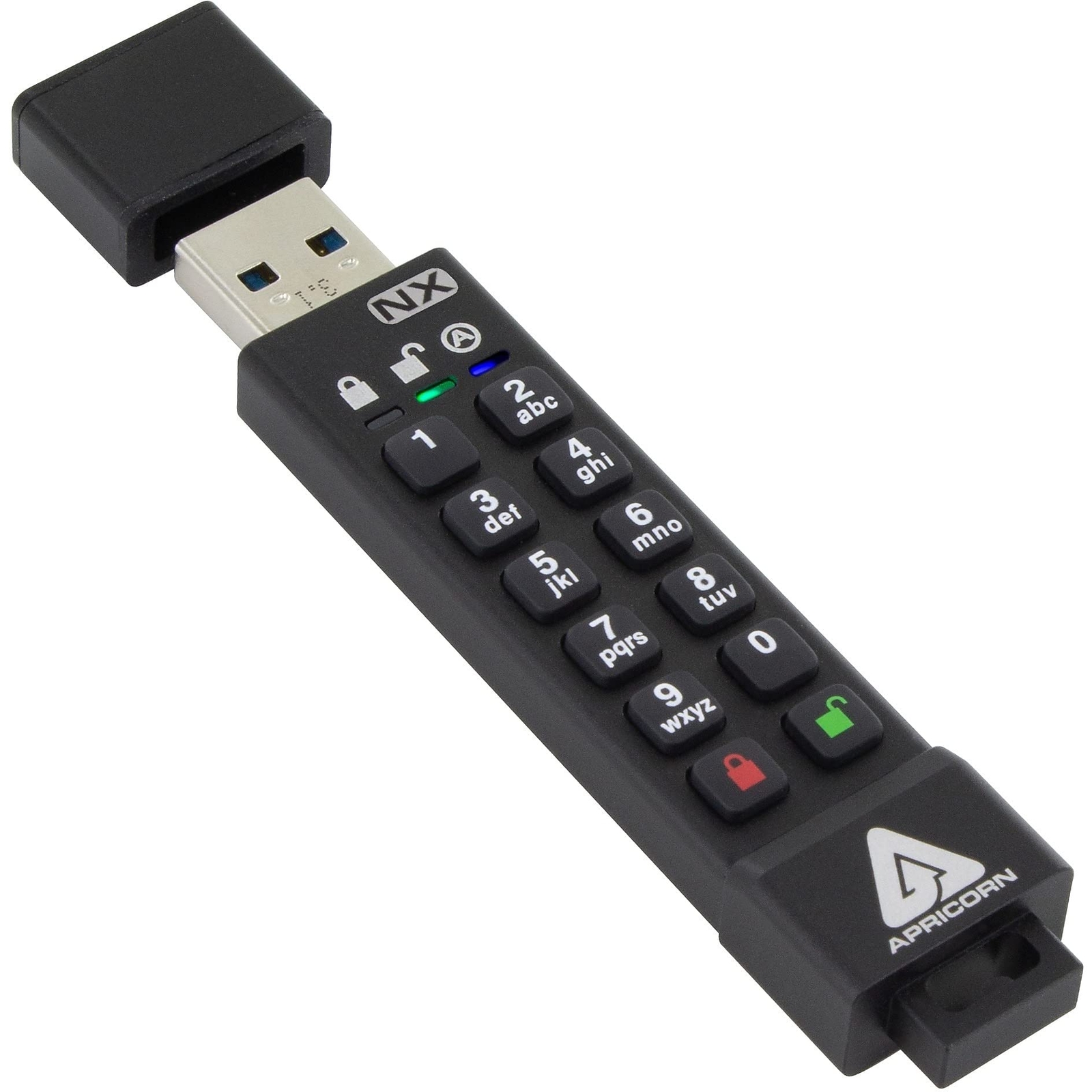 Apricorn Ask3-nx 8Gb Usb 3.1 Encrypted Secure Drive (Ask3-nx-8gb) Personal Co...