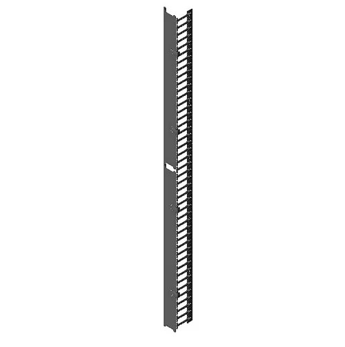CPI Chatsworth 38646-714 vertical cable manager, regular finger, 45U, black