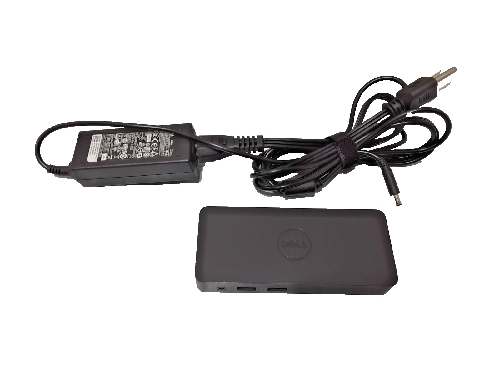 Dell D1000 Dual Display Laptop Docking Station JCJWD with Power Adapter - TESTED