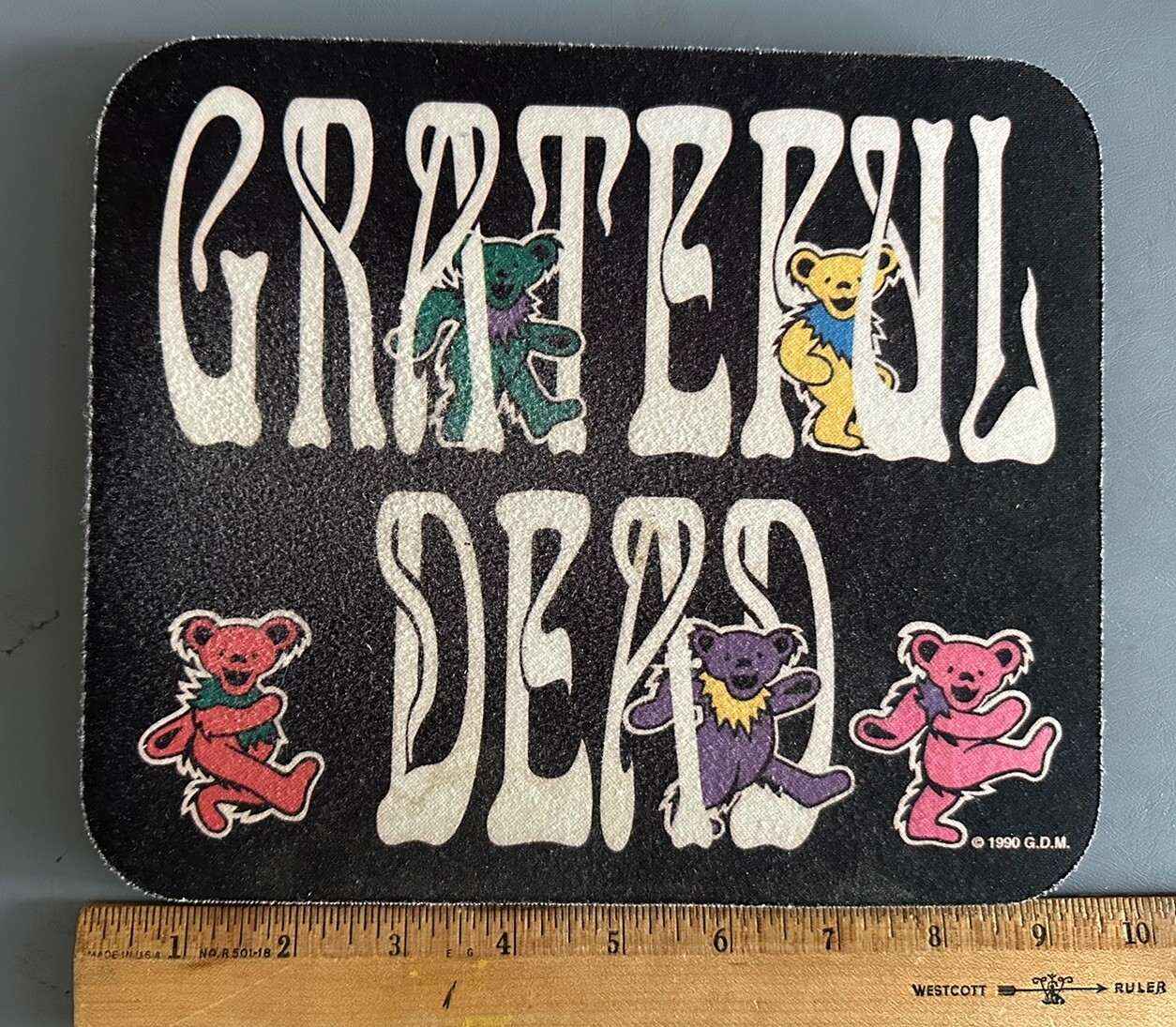 Rare 1990-Original-“GRATEFUL DEAD”-Computer Mouse Pad/Mousepad