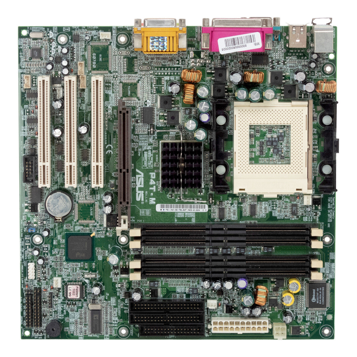 Mainboard Asus P4T-M Rev.1.05 MicroATX PGA423 RDRAM AGP PCI