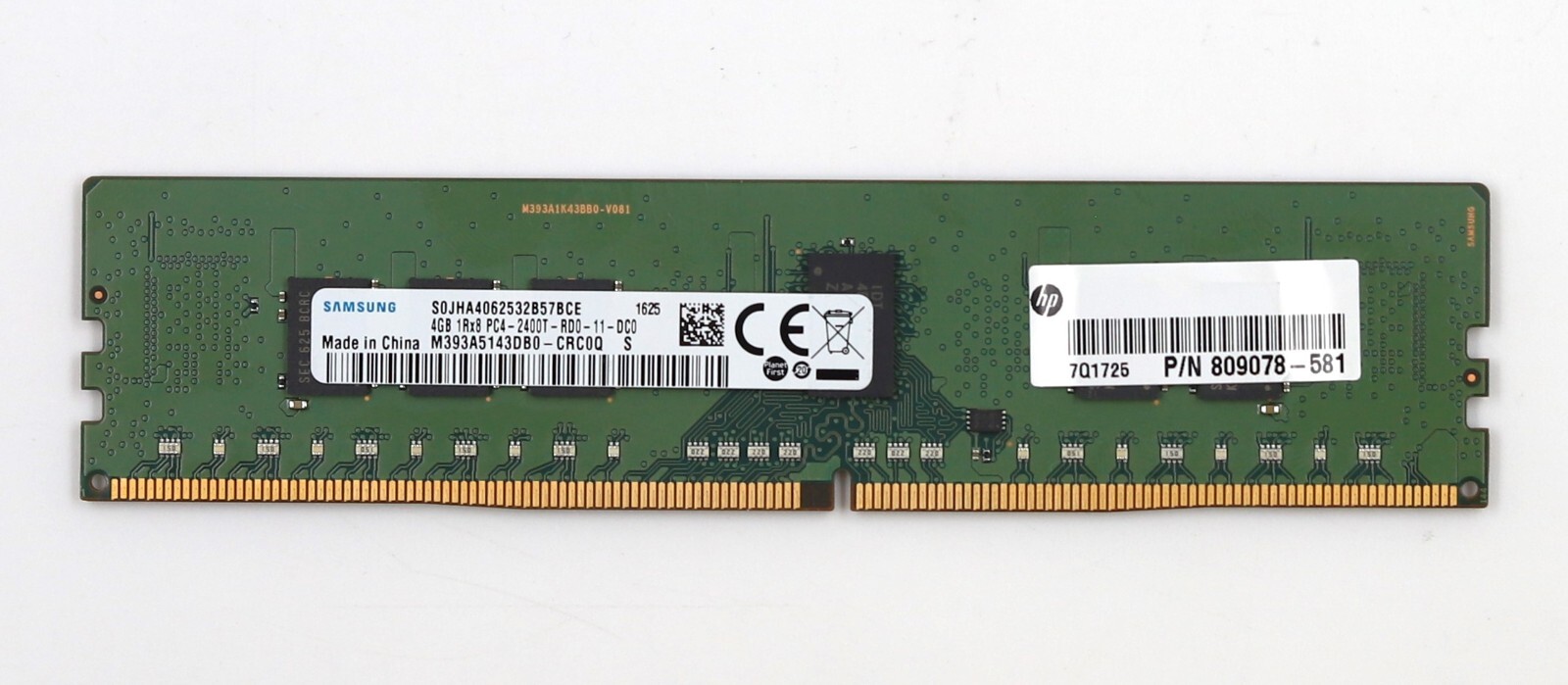 Samsung 4GB 1Rx8 PC4-2400T-RD0-11-DC0 ECC REG Server Memory M393A5143DB0-CRC0Q