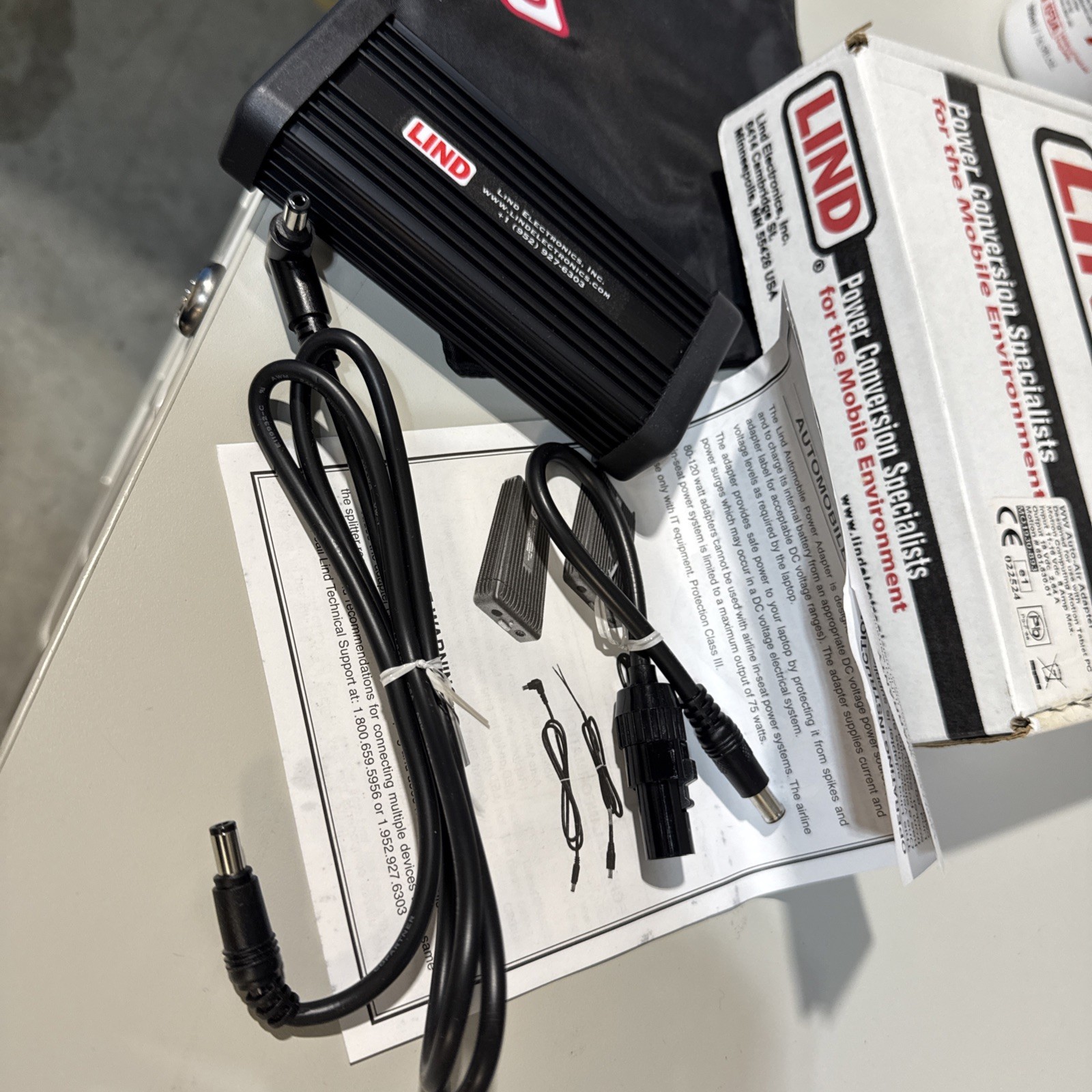 LIND 601.530.01 MO1930-893 Auto Air Adapter Motion Computing Power Adapter, READ