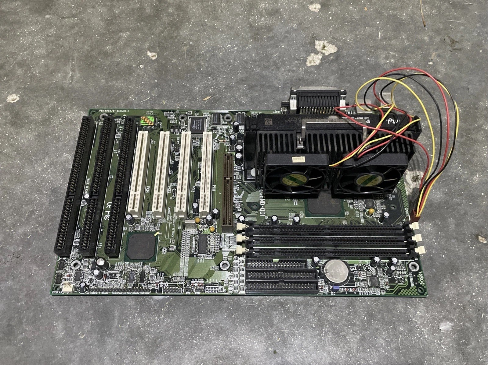 Legend QDI P6I440BX/B1 Brilliant-I Motherboard + PENTIUM(R)II-MMX  USED UNTESTED