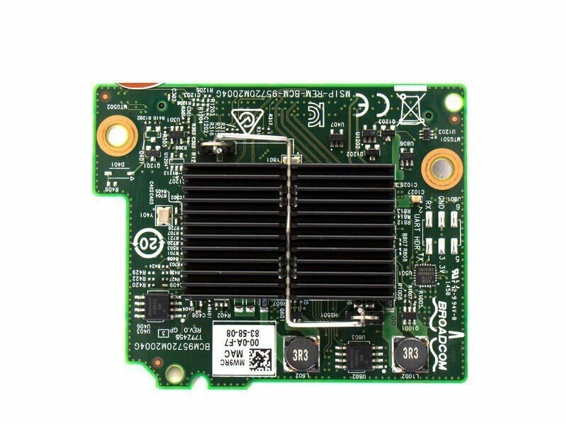 Dell Broadcom 0MW9RC MW9RC Dell PowerEdge 5720 1GB Quad Port Blade Network Card