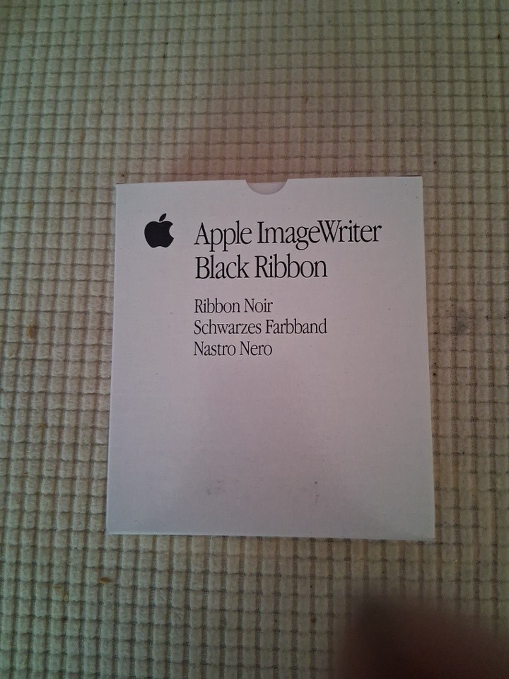 Apple ImageWriter Black Printer Ribbon Cartridge Vintage 1990s Lot of 2 NOS