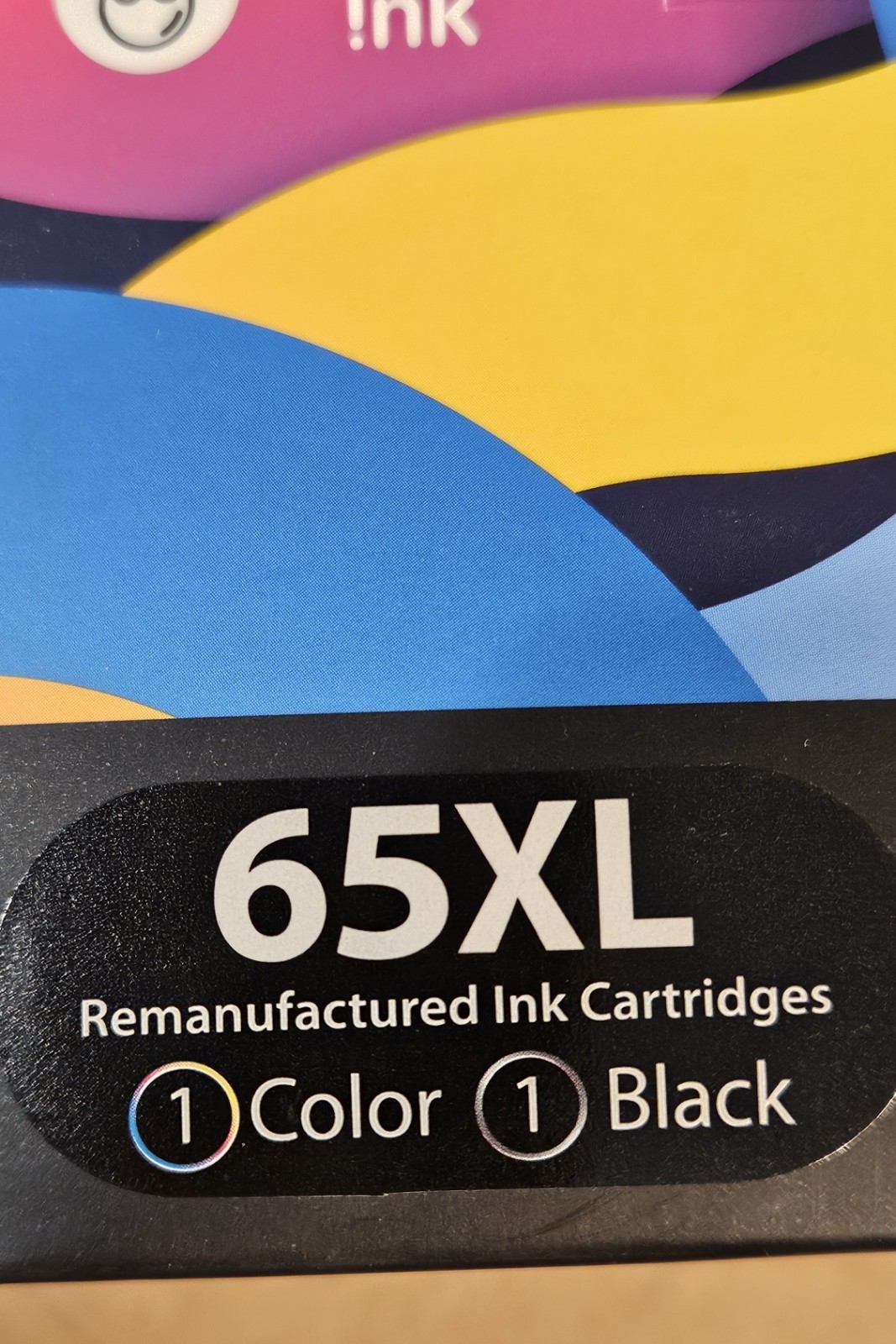 65XL High Capacity Ink Cartridge Combo Pack 1 Black and 1 Tricolor
