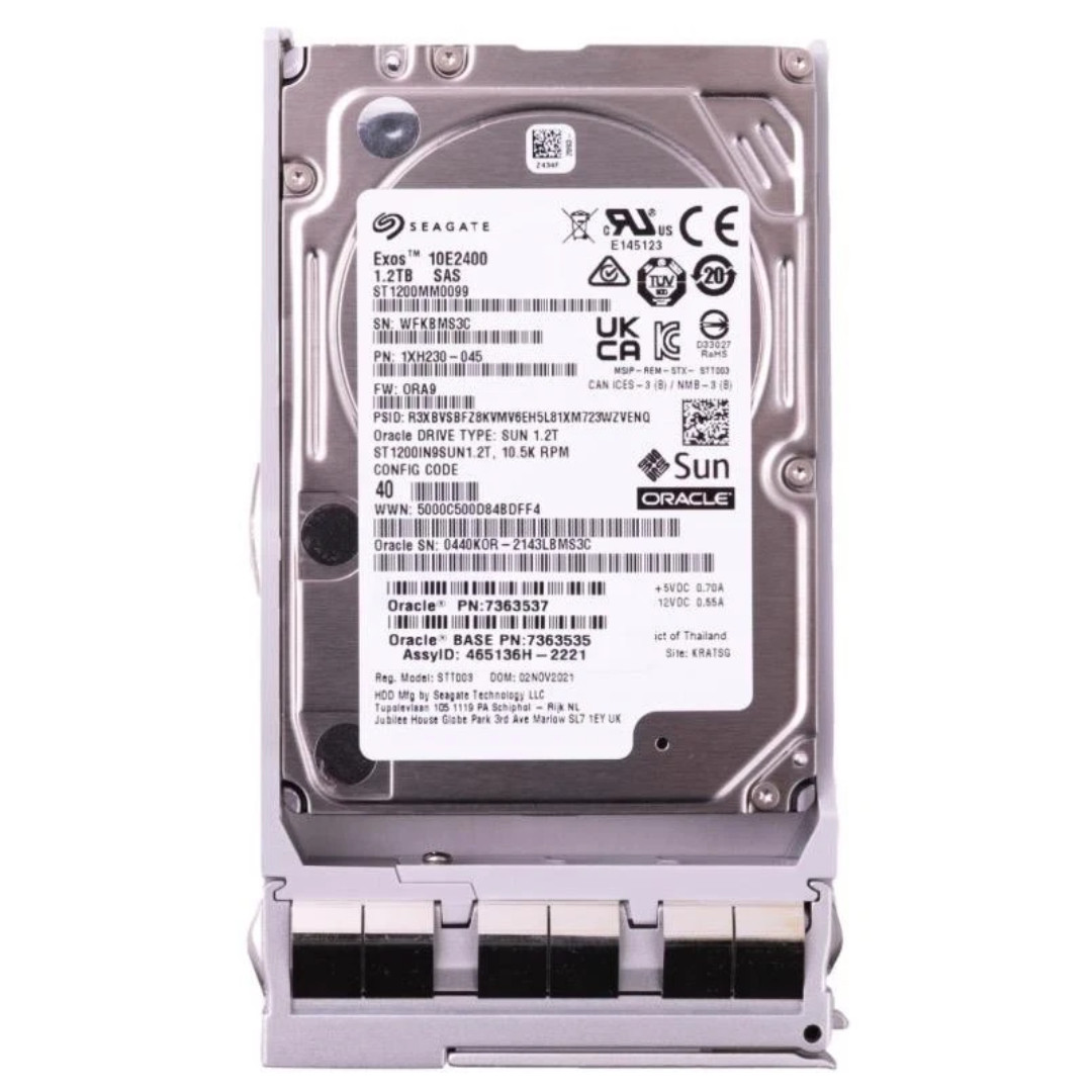 Oracle Sun 1.2TB 10K SAS 12Gb/s 2.5" SFF Enterprise HDD 7363537 ST1200MM0099
