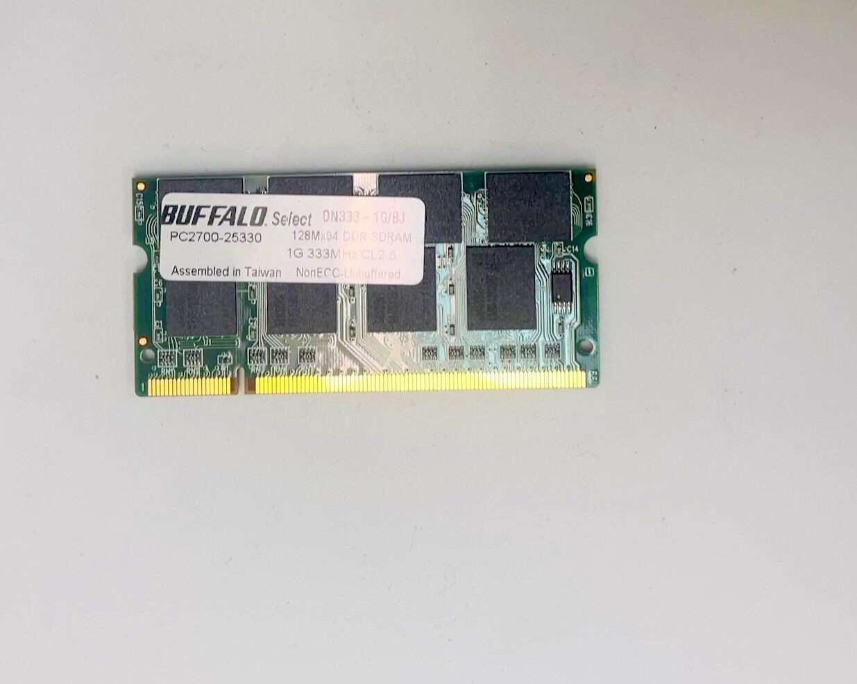 Vintage Buffalo 1GB DDR PC2700 333MHZ laptop RAM MEMORY