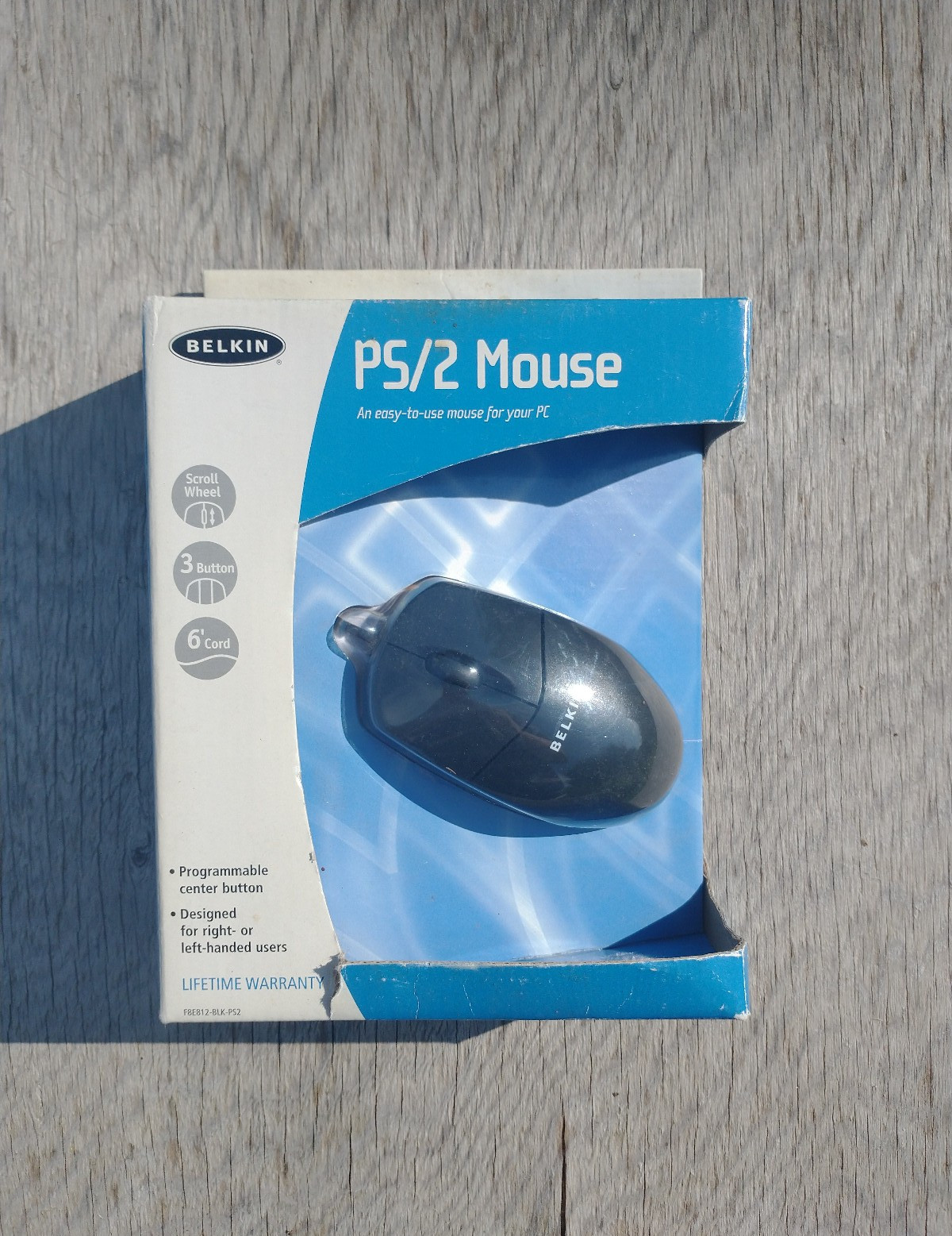 Belkin Mouse PS/2 F8E812-BLK 3 Button Scroll Wheel