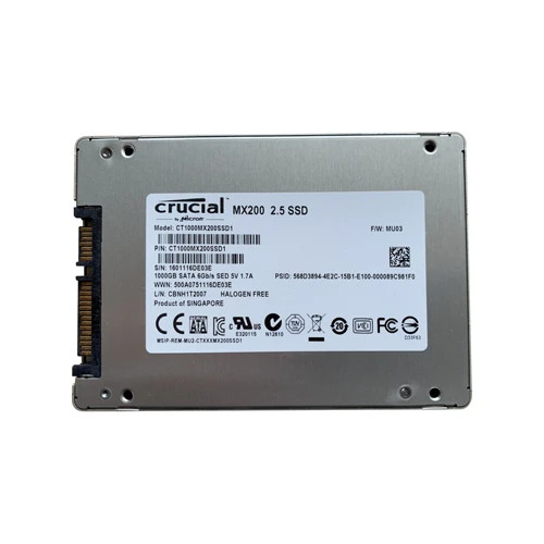 Crucial MX200 2.5" SSD 1000GB SATA 6Gb/s SEDB Solid State Drive CT1000MX200SSD1