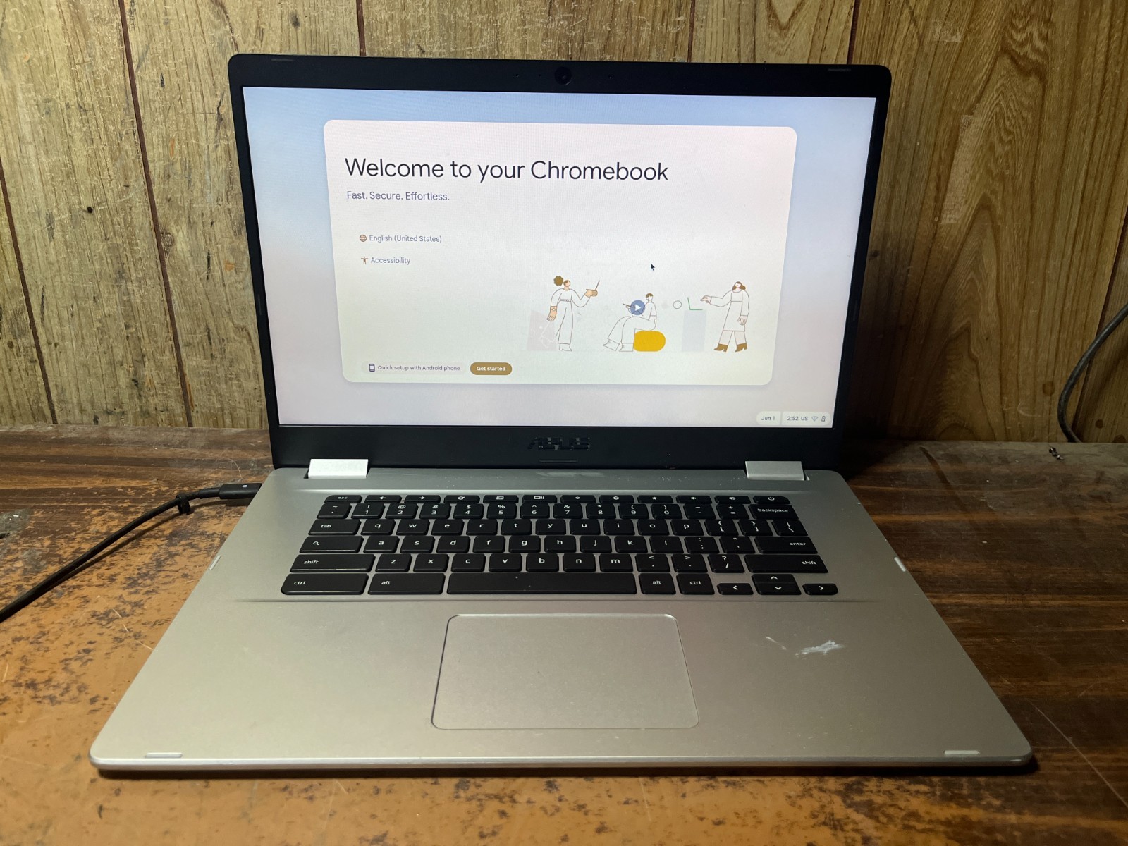 Asus C523N Chromebook Intel Celeron N3350 4GB 32GB eMMC ChromeOS