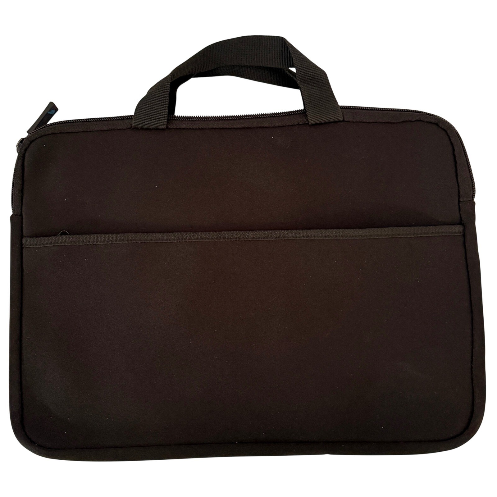 Black Neoprene Laptop Sleeve Case Padded Bag with Handles 14 inch Tech Bag