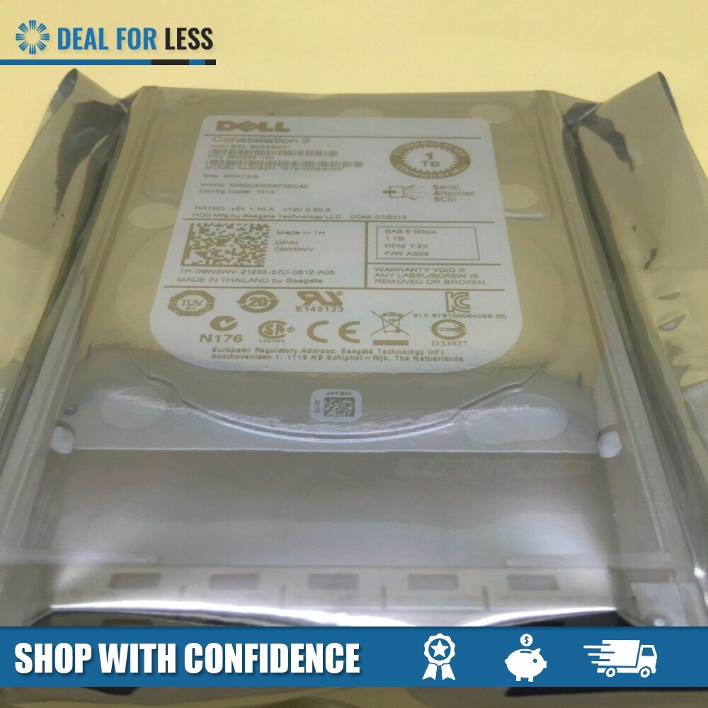 Dell 9W5WV/09W5WV/9RZ268-1TB 7.2K 2.5" NL SAS 6GBPS WITH TRAY
