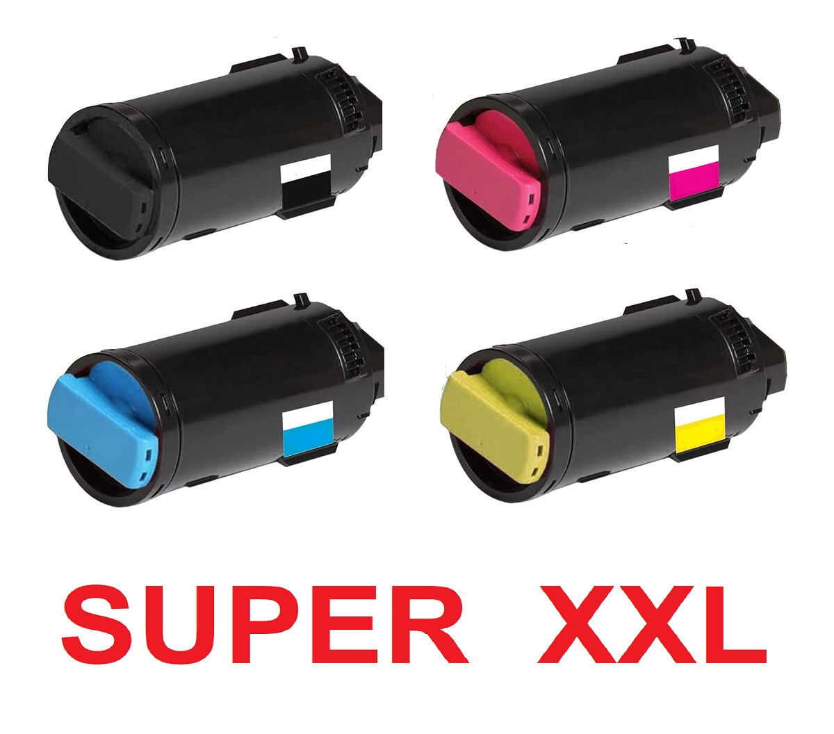 4 x Toner XXL for Dell H625 H825 S2825 CDW Comp. To H5K44 4Y75H 4NRYP 1MD5G Set