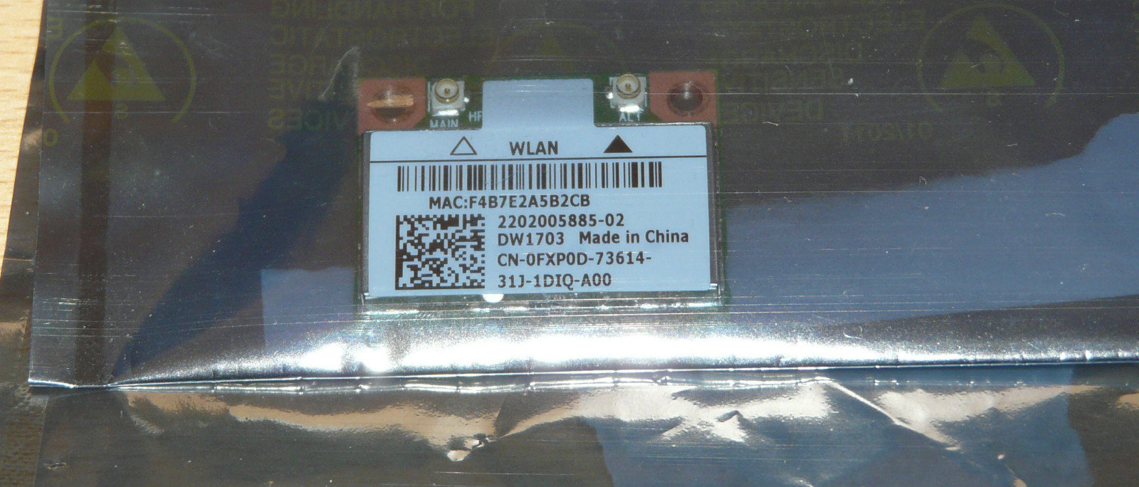 NEW GENUINE DELL INSPIRON 3520 14Z 5423 WIFI BLUETOOTH 4.0 DW1703 FXP0D 0FXP0D