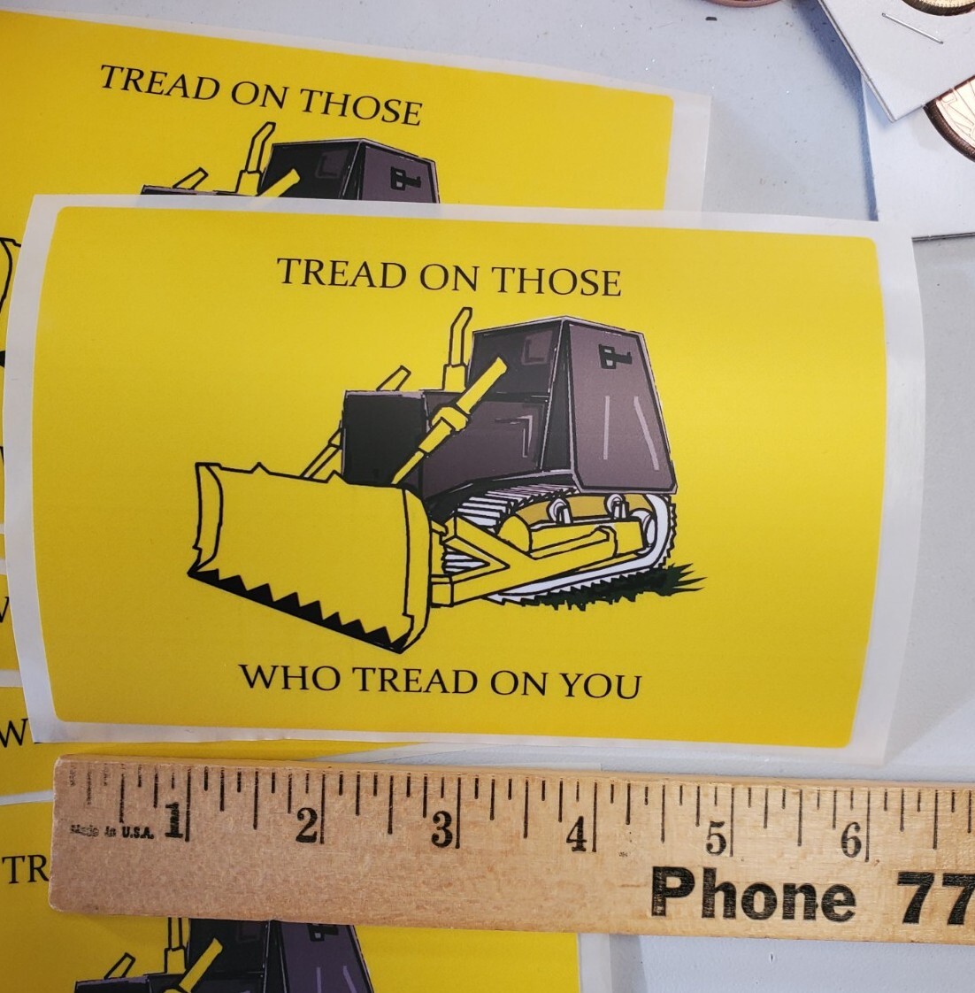 DON'T TREAD ON ME FLAG DECALS STICKERS LARGE 4x6 inch *5* YEAR WARRANTY