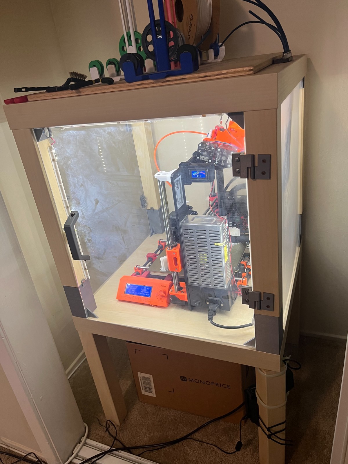 Prusa i3 MK2.5S 3D Printer w/ MMU2S + Enclosure – Fully Working