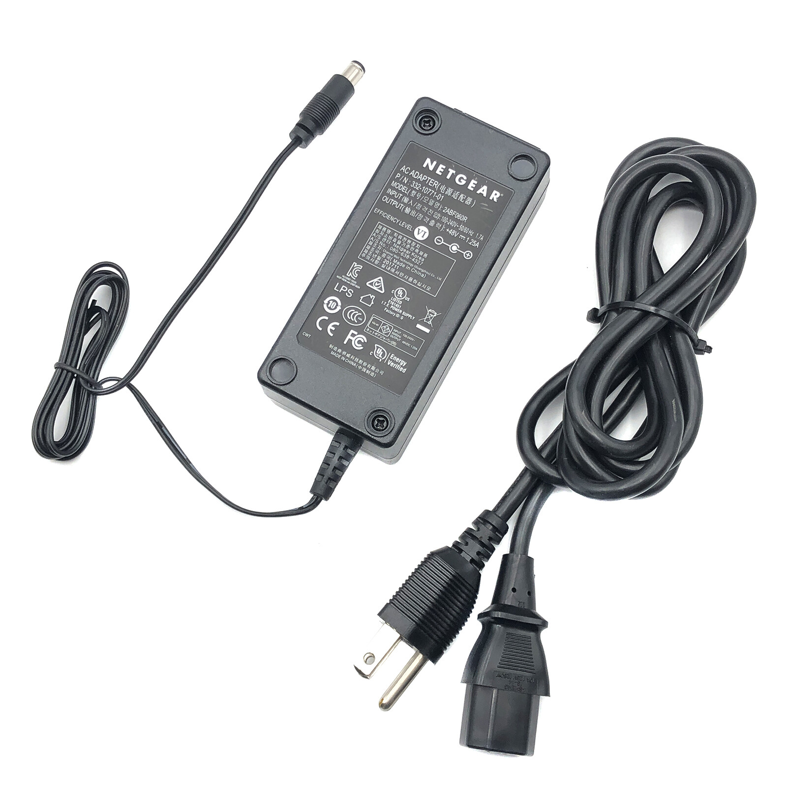 Genuine Netgear AC Adapter 60W 48V 1.25A 2ABF060R 332-10771-01 OEM