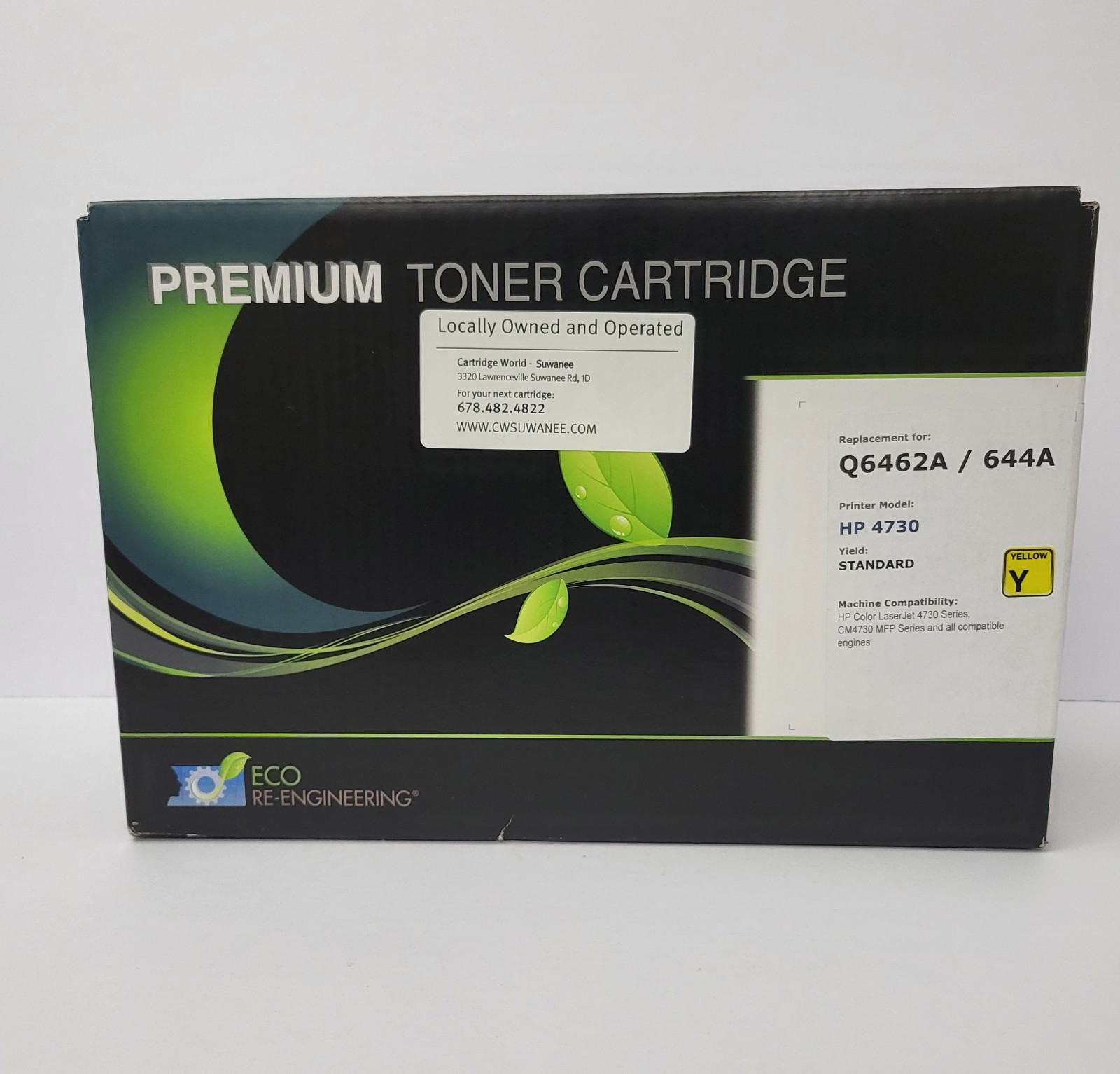 For HP 4730 Yellow Laserjet Replacement Toner Cartridge, Q6462A / 644A, CM4730 