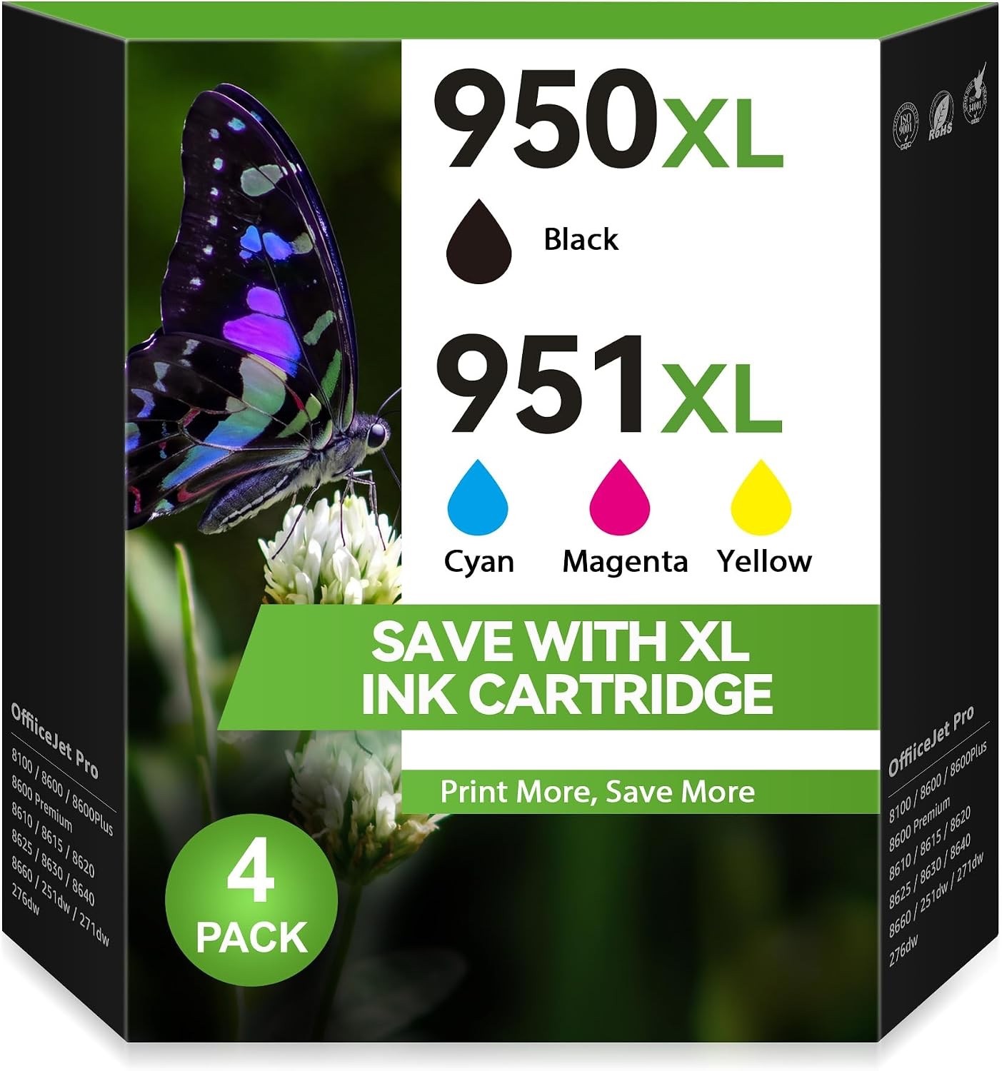 CMYBabee Compatible 950xl 951xl Ink cartridges Combo Pack for HP