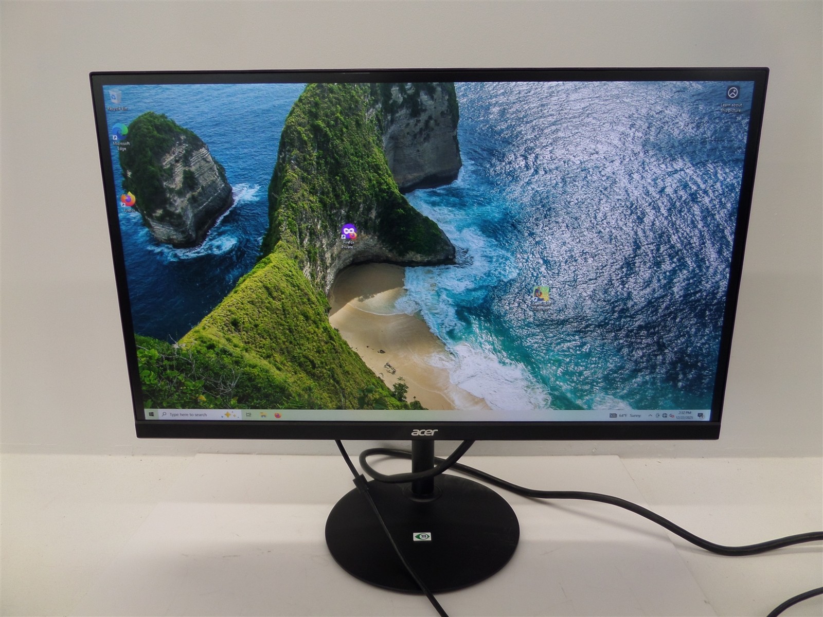 Acer CB272 bmiprx 27" IPS LCD FHD Monitor UM.HB2AA.001