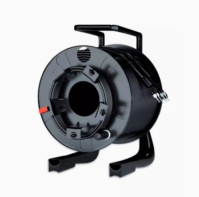 Brand-new 500M LC-LC Outdoor Armored SM 2 Strands with Fiber Tactical Cable Reel