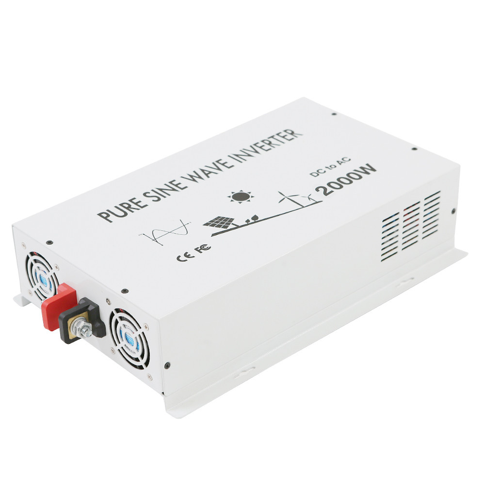 2000W Pure Sine Wave Power Inverter 84V to 110V 220V Converter Solar Home Camp