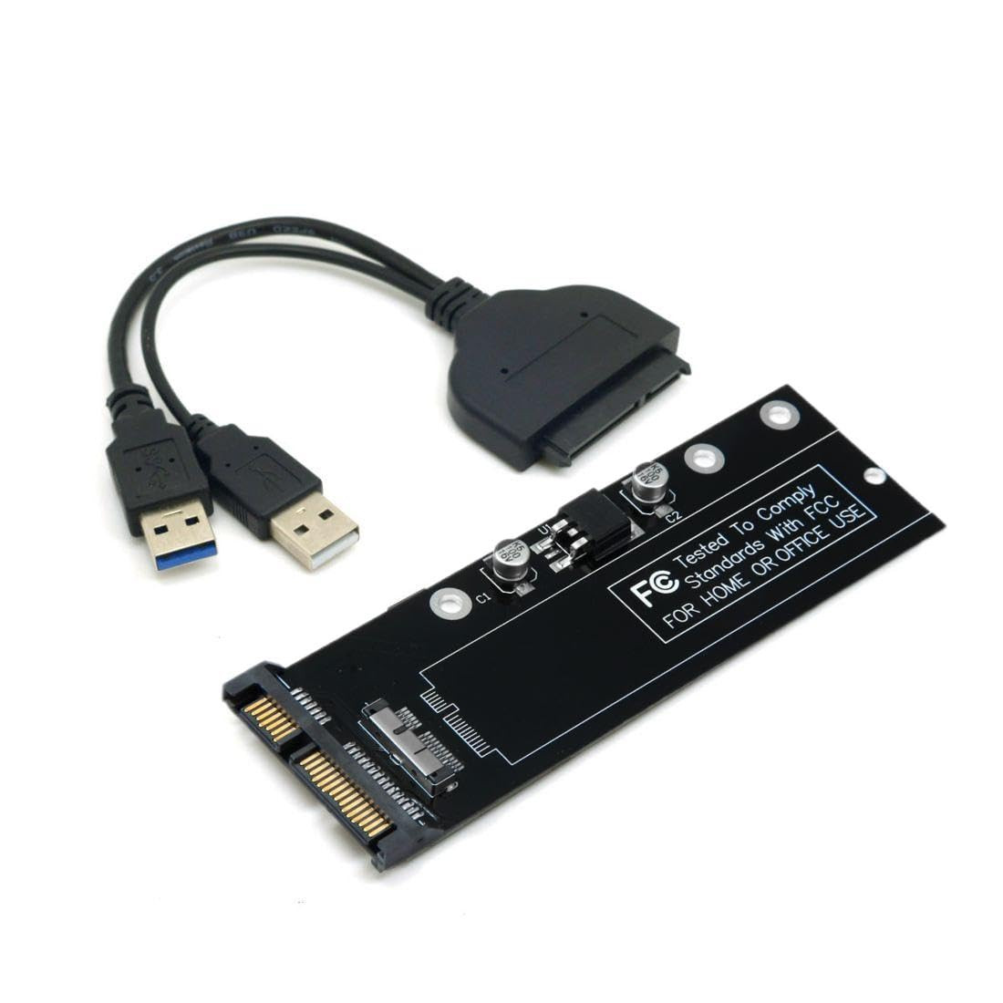 12+6Pin MAC SSD to SATA Hard Disk Drive Adapter with USB Data Cable for 2010 201