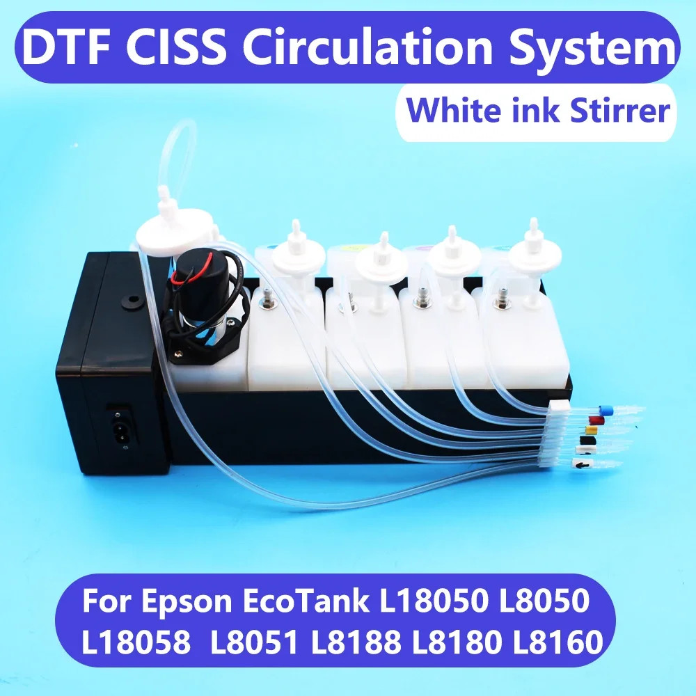 DTF Ciss System White Ink Circulator for XP600 ET8550 L1800 L800 L18050 L8050