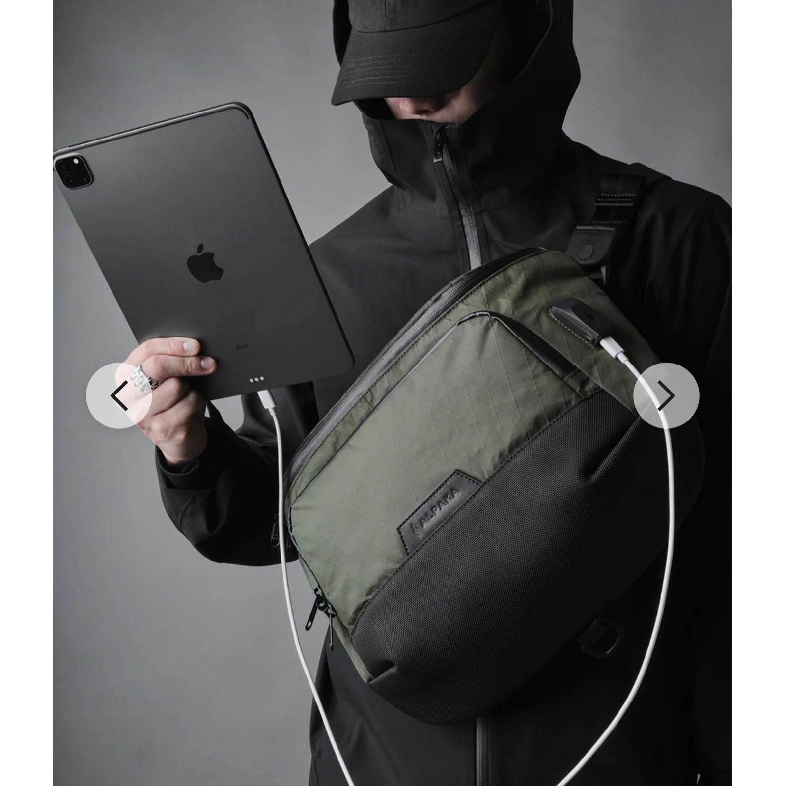 Alpaka Bravo Sling Max V2 Dark Green X-Pac VX21 Laptop Messenger Bag AA100200503