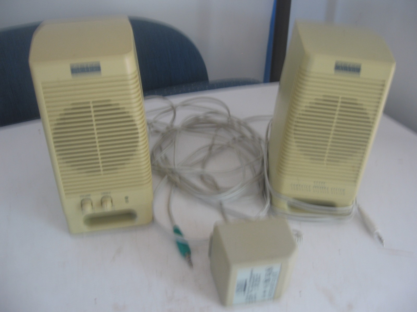 Altec Lansing ACS90 Vintage Wired Desktop Computer Speakers Power Adapter Cords